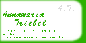 annamaria triebel business card